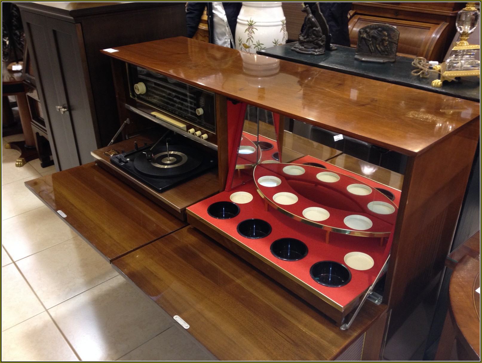 Vintage Stereo Cabinet Bar