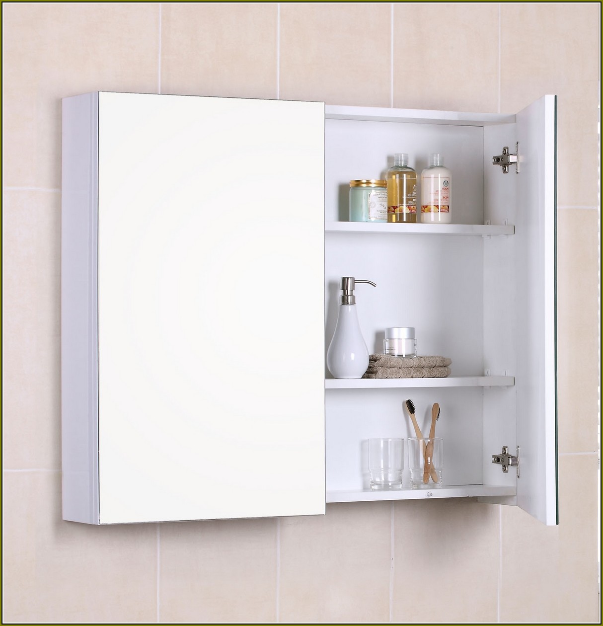 Wall Mounted Medicine Cabinet White