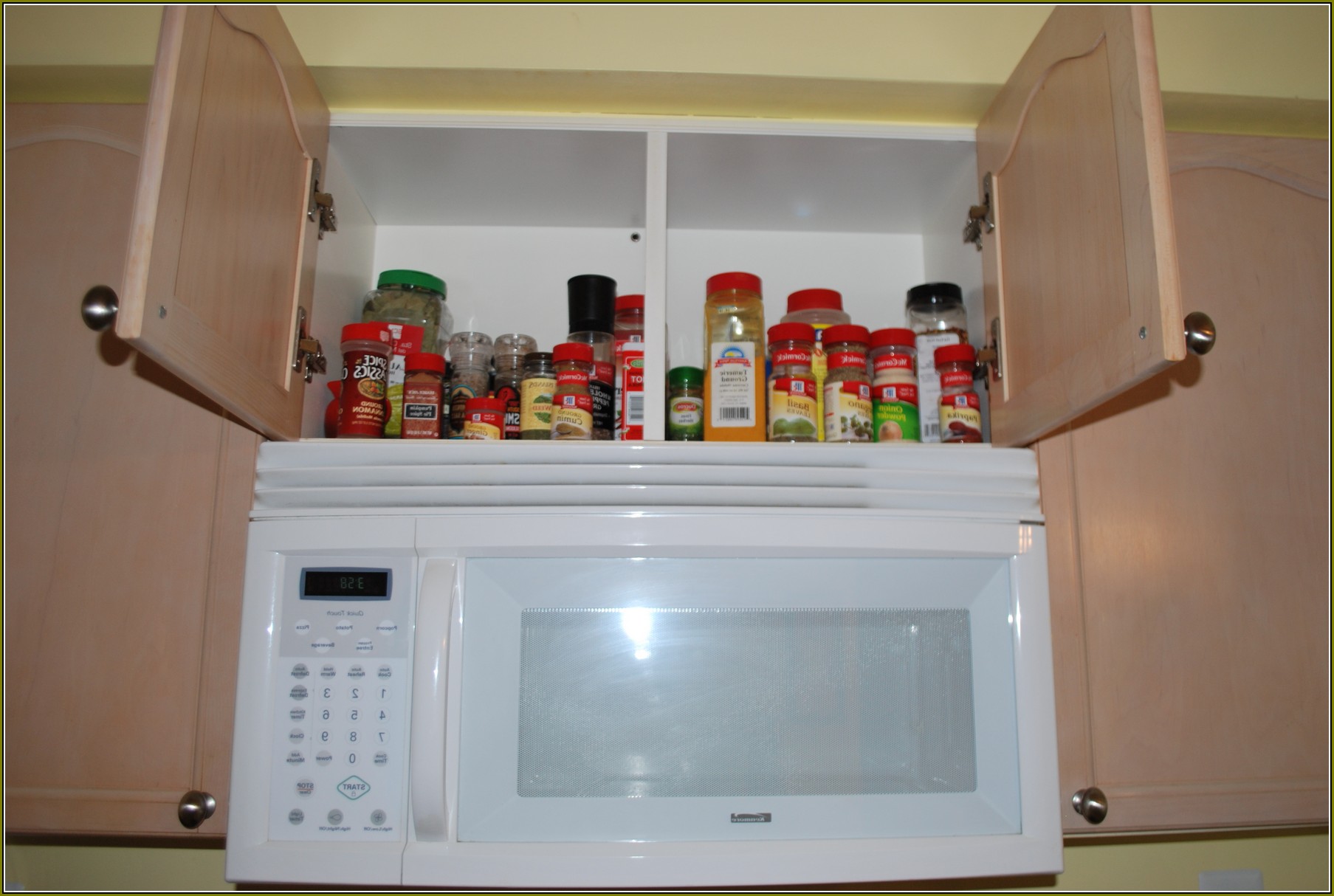 Wall Mounted Spice Rack Cabinet