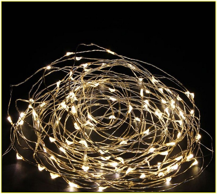 Warm White Led Christmas Lights White Wire
