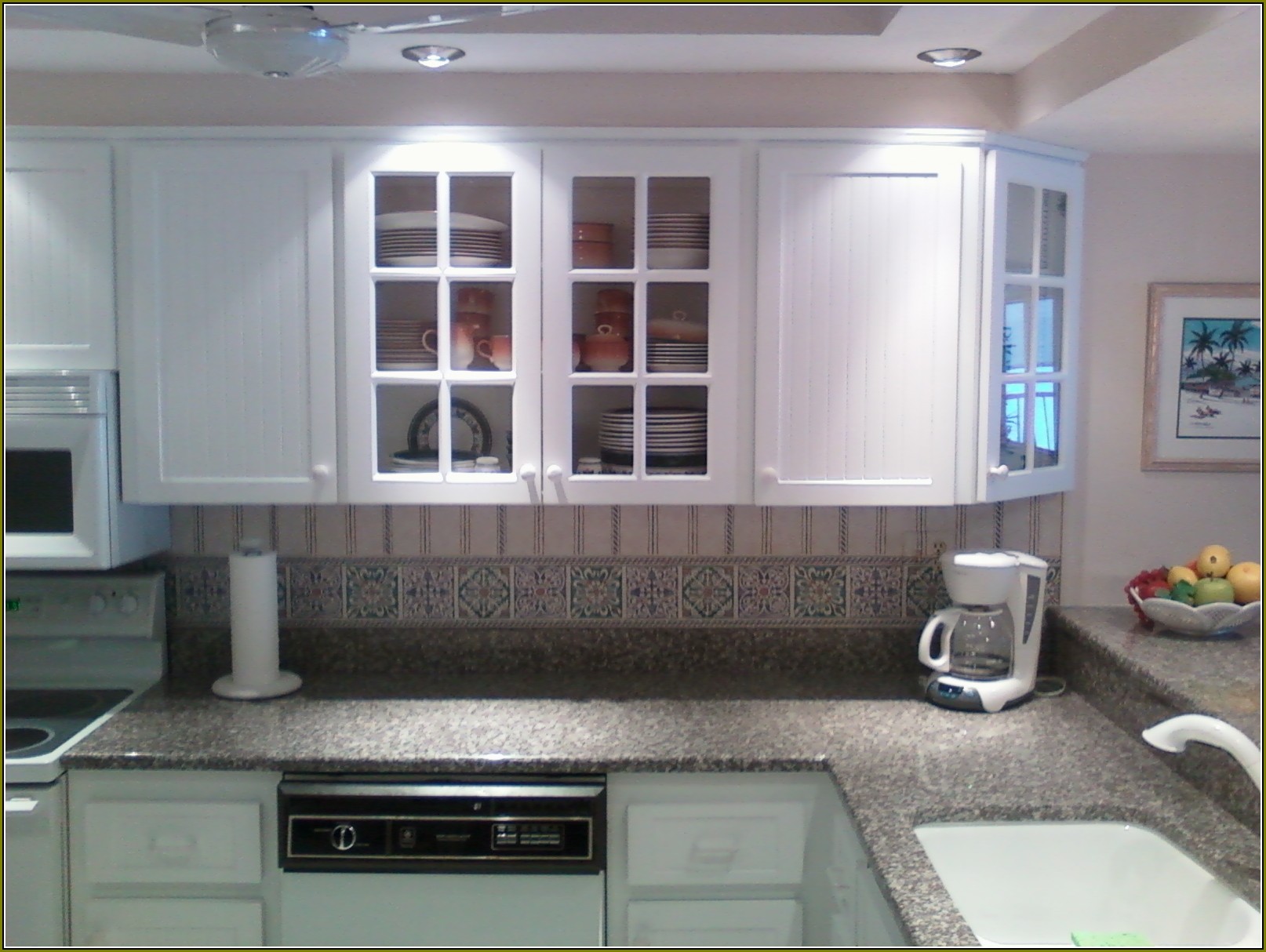 White Thermofoil Kitchen Cabinets