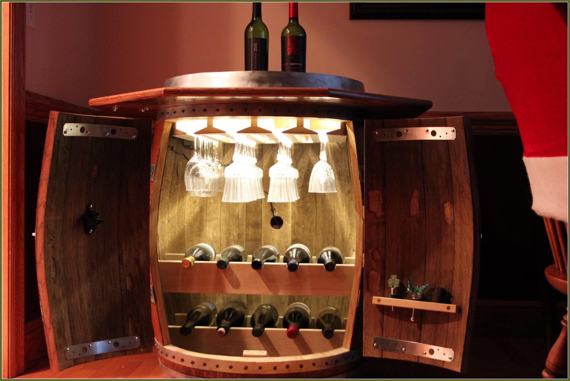 Wine Barrel Cabinet