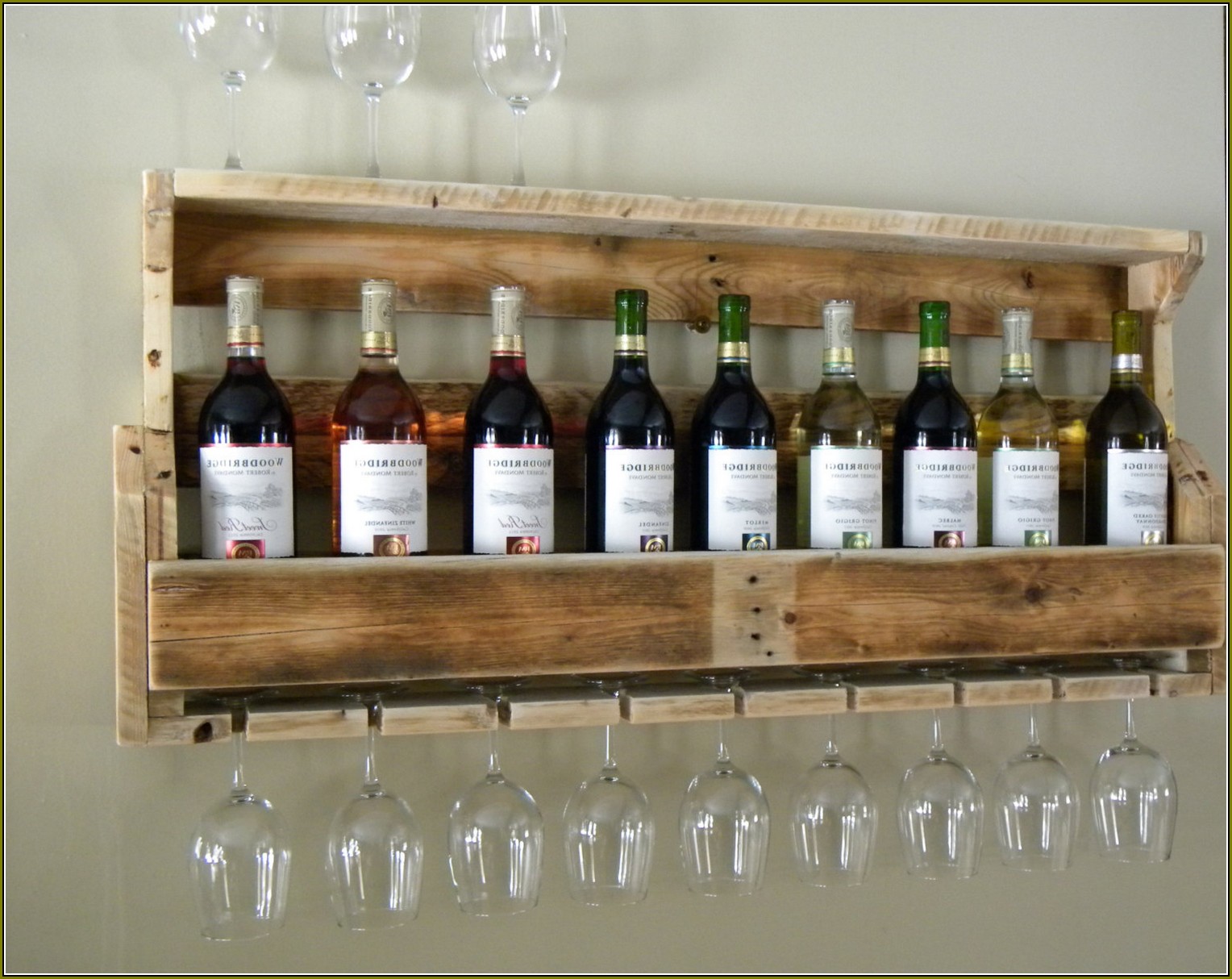 Wine Glass Rack Under Cabinet Wood
