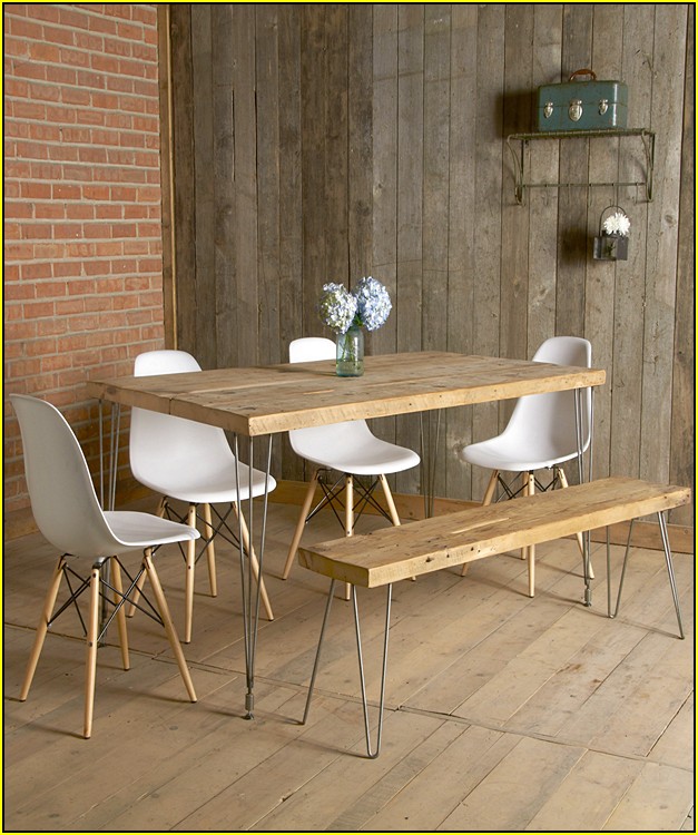 Wood Kitchen Table With Bench Seating