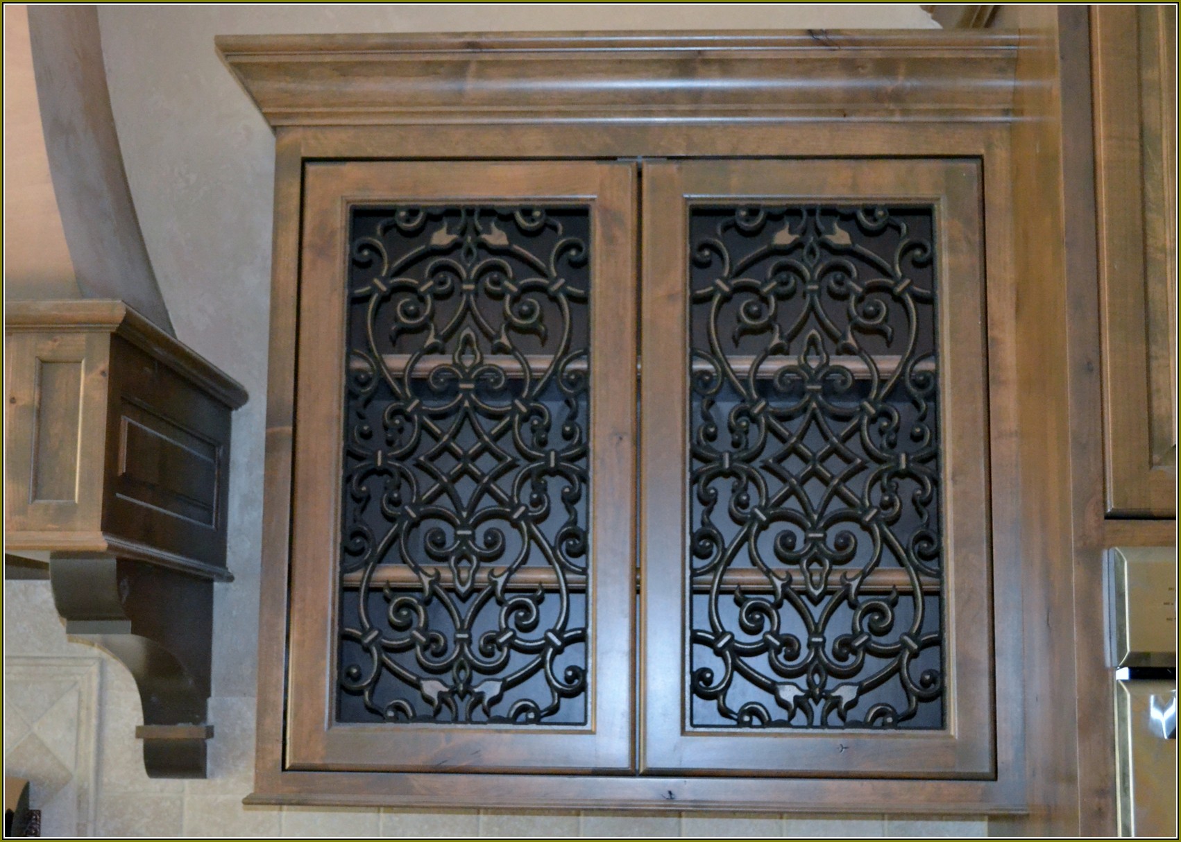 Wrought Iron Cabinet Door Inserts